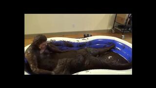 Dirty Couple Bathing In Cow Shit