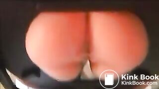 Blonde girl poops again