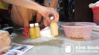 Cute girl Shitting made in china 3