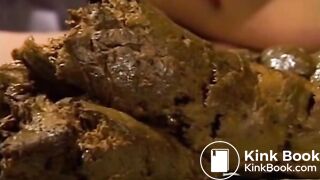 Japanese Scat Shitting and puking at the same time