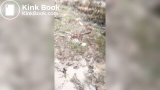 Trucker Takes a Shit Outdoors in Front of Mates