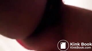 Black girl shiiting self recorded