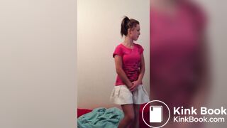 peyite girl desperate to poop in panties