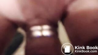 Black SSBBW shitting