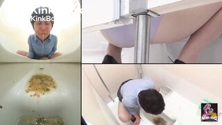 Japanese vomit in toilet - video 2