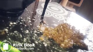 Nasty blonde MILF does it all.