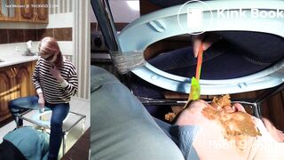 Shit in mouth close up 3.