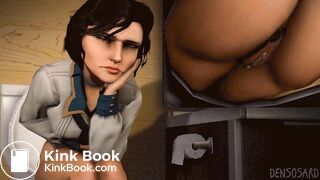 Elizabeth Tacking a shit.