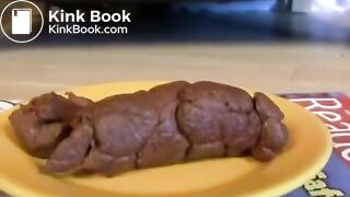 Shitting huge turd close up - video 2