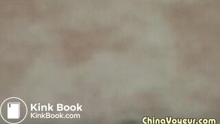 Chinese girl takes a thickest shit