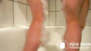 Bath tup poop and pee