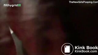 Cute Girl Pooping on Toilet 1