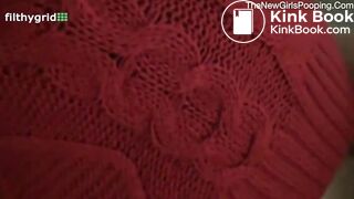 Cute Girl Pooping on Toilet 1