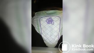 Black Girl poops Luvs Diaper No.1