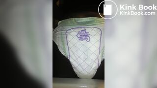 Black Girl poops Luvs Diaper No.1