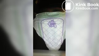 Black Girl poops Luvs Diaper No.1