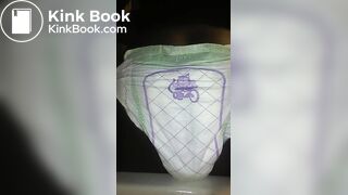 Black Girl poops Luvs Diaper No.1