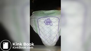 Black Girl poops Luvs Diaper No.1