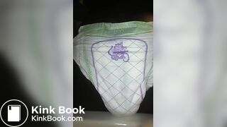 Black Girl poops Luvs Diaper No.1