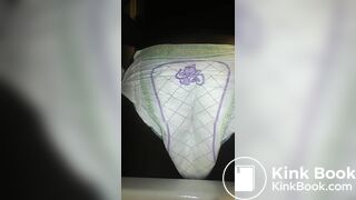 Black Girl poops Luvs Diaper No.1