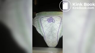 Black Girl poops Luvs Diaper No.1