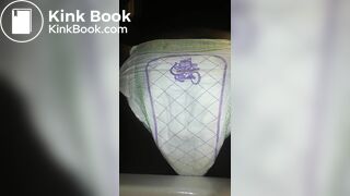 Black Girl poops Luvs Diaper No.1