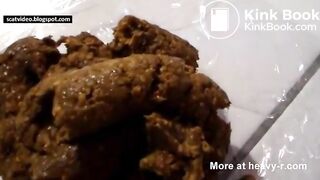 Squat and shit - video 4