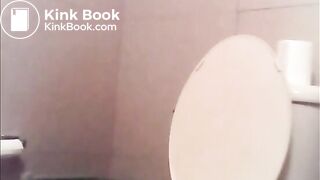 girl pooping on home toilet (voyeur)