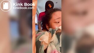 Ebony teen gets fucked hard