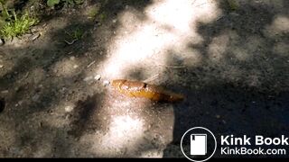 Milf pissing and shitting in public