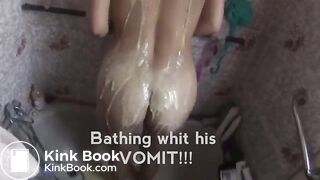 vomits her milkshake