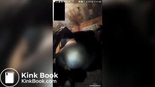 Poor black Colombian bitch takes a shit in a shack and spreads ass