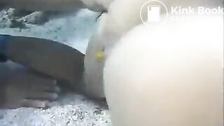 girl pooping in the water