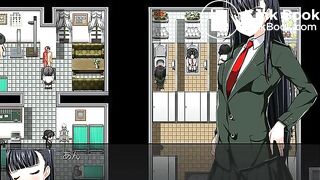 game girl poop and piss toilet