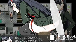 game girl poop and piss toilet