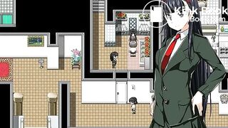 game girl poop and piss toilet