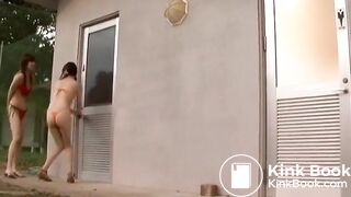 Two girl pooping their panties