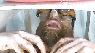 Guy goes snorkeling in her shit