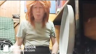 Crossdresed Baby Girl On The Potty