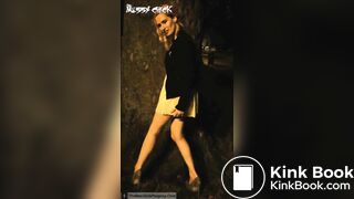 British lady poops on the outside after desperate talk