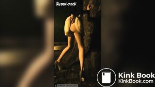 British lady poops on the outside after desperate talk