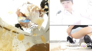 Incredible girl with diarrhea