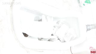 Japanese shitting on toilet. - video 2