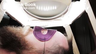 Mistress makes slave chew her shit