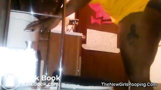 BBW farting and pooping on the toiler