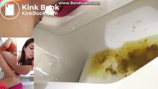 girl pooping and farting 2
