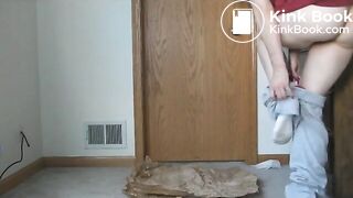 Very cute girl poop a large pie 5