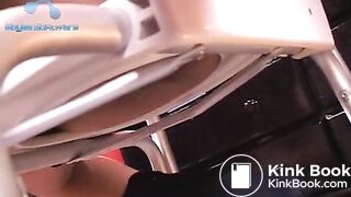 Goddess Carmen shitting in her proper toilet