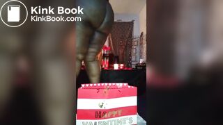 Big Booty ebony shits in a bag