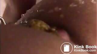 Wife pooping a huge dump pt 3